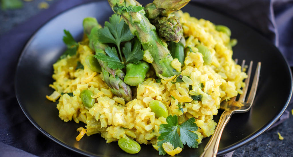 MUSHROOM & ASPARAGUS LEMON RISOTTO